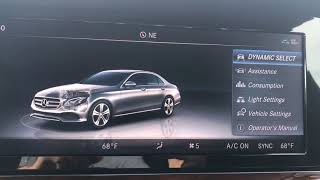 2018 MercedesBenz ESedan Voice Controls Climate Control Settings amp Lights [upl. by Einial]