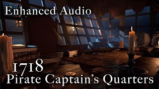 NEW AUDIO Pirate Captains Quarters ASMR Relaxing and Soothing Ambience for Reading or Sleeping [upl. by Roderica100]