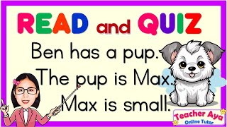 LETS READ Short Stories with questions  Reading Comprehension  Teacher Aya Onlie Tutor [upl. by Bronson]