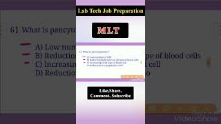 mcq for lab technicoansjob ◆6◆ laboratoryassistant bmlt labtechnician [upl. by Takara]