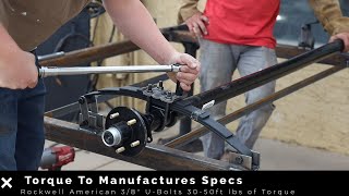 How to Install a 3500 lb Trailer Axle with Double EyeSprings and Hanger Kit [upl. by Aiket]