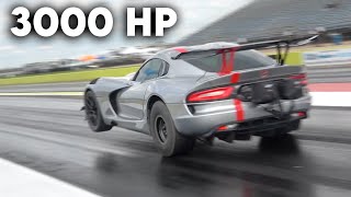 3000HP Twin Turbo Dodge Viper Runs Fastest 14 Mile Ever TX2K24 Day 1  2 [upl. by Stormy]