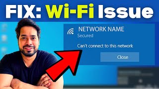 2024 FIX WiFi quotCant Connect to This Networkquot Windows 10 [upl. by Laeria]