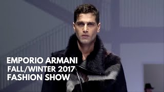 Emporio Armani Fashion Show  Fall Winter 201718 Mens Runway 4K  tooStylish [upl. by Nahgeem]