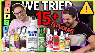 We Drank EVERY Absolut Vodka Flavor in One Night Drinking Challenge  Ft Sober Seen [upl. by Heaps]