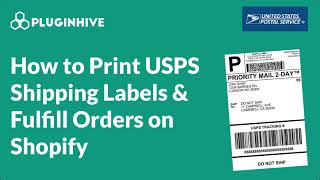 How to Print USPS Shipping Labels and fulfilling orders on Shopify [upl. by Letsirk498]