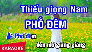 Karaoke Phố Đêm Thiếu Giọng Nam Phối Mới  Song ca cùng Phương Ngọc [upl. by Scibert]