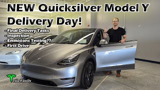 NEW Quicksilver Model Y  Delivery Day  Final Delivery Tasks  Inspection  First Drive [upl. by Yleik86]