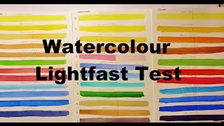 White Nights amp Winsor Newton Watercolour Lightfast Test [upl. by Connell]