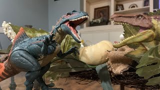 Concavenator vs Baryonyx stop motion dinosaur hammondcollection [upl. by Haduj272]