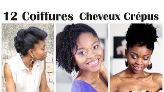 ☆ 12 Coiffures sur Cheveux Crépus ☆ [upl. by Lawley]