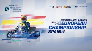 FIA karting European Championship 2024 KZKZ2KZ2 Masters  Round 1 Motorland Aragon Sunday [upl. by Eshelman]