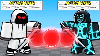 AUTOCLICKER Vs AUTOCLICKER In Roblox Blade Ball [upl. by Montague94]