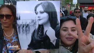 Düsseldorf Protest für Frauenrechte im Iran [upl. by Harilda115]