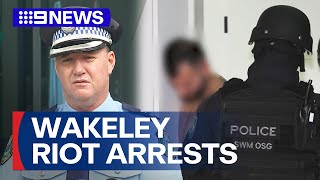 Six arrested over alleged involvement in Wakeley church riot  9 News Australia [upl. by Analem]