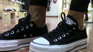 CONVERSE CHUCK TAYLOR PLATAFORMA MUJER  NEGRAS  Tienda Converse Valencia 2019 2020 [upl. by Bills847]