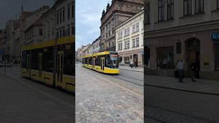 PILSEN  City tram 🚊 on Republic square  4K trams [upl. by Rafael]