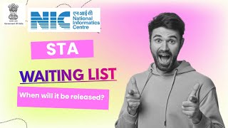 NIC STA Waiting List Update Full Details  FUN amp FACT GOVT JOBS [upl. by Hakaber]