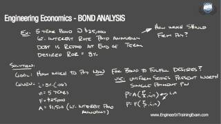 Bond Value  Fundamentals of Engineering Economics [upl. by Nennerb496]