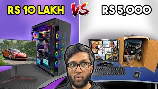 RS 10 LAKH PC VS RS 5000 PC  CAN IT RUN GTA 5 [upl. by Gillian964]