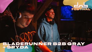 Bladerunner B2B Gray  Spyda  DnB Allstars Festival 2023 Live From London DJ Set [upl. by Aicarg184]