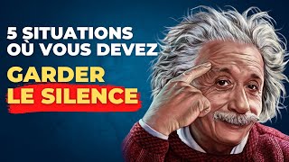 6 Situations Où Vous Devez Garder Le Silence  Citations dAlbert Einstein  Citations Pensées sage [upl. by Pasho]