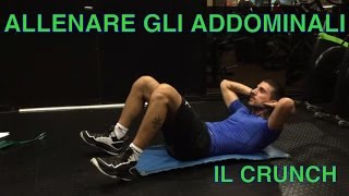 Crunch addominali  piedi a terra e gambe a 45gradi [upl. by Aihsaei]