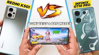 Infinix GT 10 Pro vs Redmi K50i 5G PUBG Comparison 🔥 Overheat amp Battery Drain Test 🤐 [upl. by Kuehnel867]