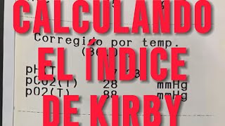 Calculando el Indice de kirby [upl. by Peer961]