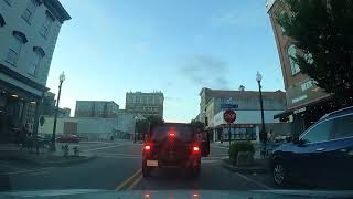 Drive Around at Dusk Downtown Wilmington North Carolina [upl. by Anet]