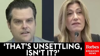 JUST IN Matt Gaetz Asks DEA Chief Point Blank Why Marijuana Is Still Classified A Schedule 1 Drug [upl. by Norvun400]