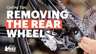 Cycling Tips Removing the Rear Wheel  REI [upl. by Rolyab400]