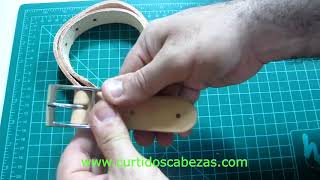 Como hacer un collar de perro de cuero [upl. by Rollins]