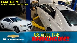 ABS Airbag TPMS Warning ON Safety System REPAIR mechanic [upl. by Auqinaj919]