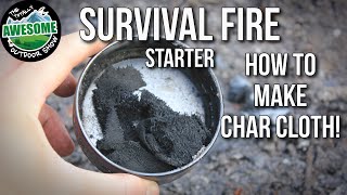 Emergency Survival Fire Starter  Char Cloth  TA Outdoors [upl. by Oinotnas]