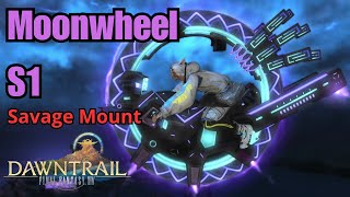 FFXIV Mounts Monowheel S1  Savage Mount [upl. by Mientao]