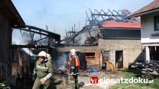 03072015 Großbrand Kirchberg am Wechsel [upl. by Adore18]