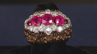 David Webb Burmese Ruby amp Diamond Ring  Web Appraisal  Santa Clara [upl. by Trepur583]