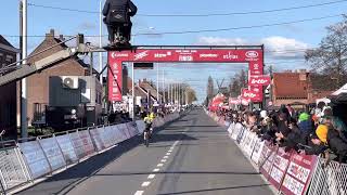 Jarno Widar wins Kuurne Brussel Kuurne u19 2023 [upl. by Anasus150]