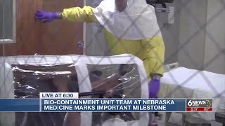 BioContainment Unit Team at Nebraska Medicine marks important milestone [upl. by Vorfeld]