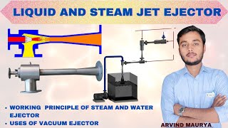 Steam Ejector Liquid Ejector Vacuum Ejector Ejector Working Principle in Hindirasayanclasses [upl. by Edorej]