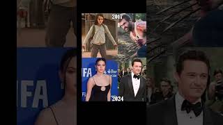 Dafne Keen amp Hugh Jackman In Logan 2017vs2024💙🖤🍂✨trending shorts youtubeshorts viralvideo actor [upl. by Aisanat992]