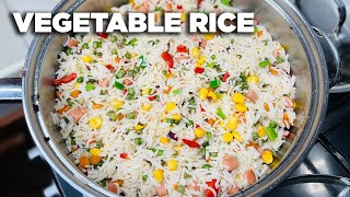 How to make vegetable rice like a pro  The cooking nurse [upl. by Vina]