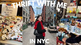 thrift with me in New York City flea markets grand bazaar thrift stores [upl. by O'Rourke988]