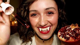 ASMR Vampire Spa 🌒🦇 Facial Treatment Fang Care Nails Hair Trim Layered Sounds [upl. by Giulia]