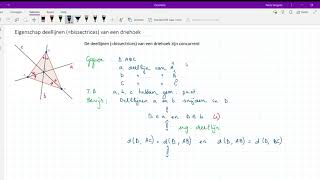 De deellijnen bissectrices van een driehoek zijn concurrent [upl. by Arinayed]