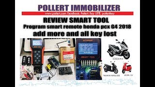 Review Smart Tool Program Honda PCX G4 2018 when all fob lost Presented by Pollert [upl. by Eemyaj63]