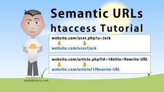 Semantic URL htaccess Tutorial SEO Friendly Clean Links Rewrite [upl. by Ecilayram214]