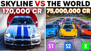 Forza Horizon 5  Nissan GTR Skyline VS The World  How Much Performance Can You Get for 170000 CR [upl. by Winstonn]