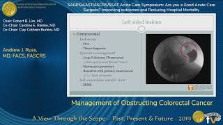 Management of Obstructing Colorectal Cancer [upl. by Ilaw]